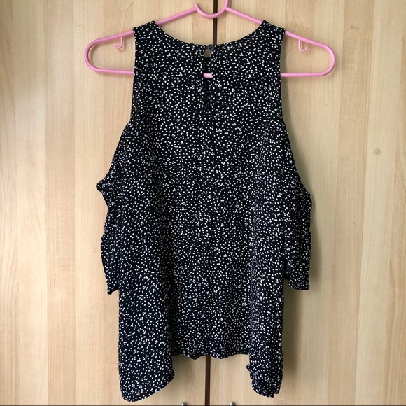 2/$25 BP Nordstrom Off Shoulder Printed Top Blouse - Picture 4 of 9